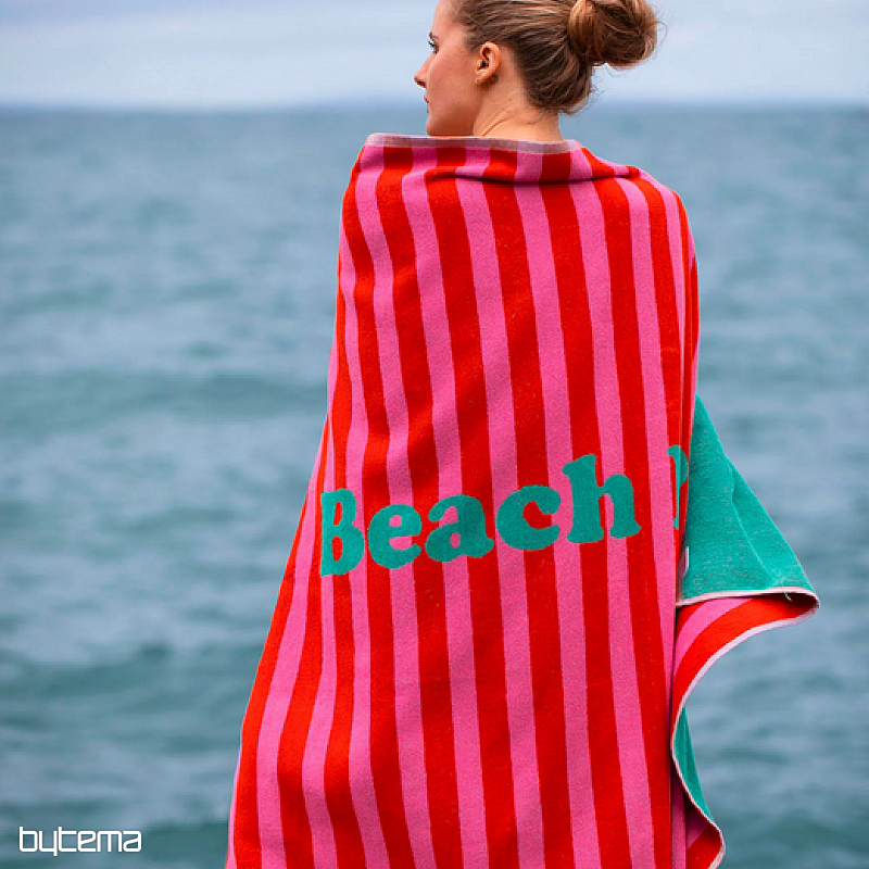 Serviette de plage PLAYA rouge