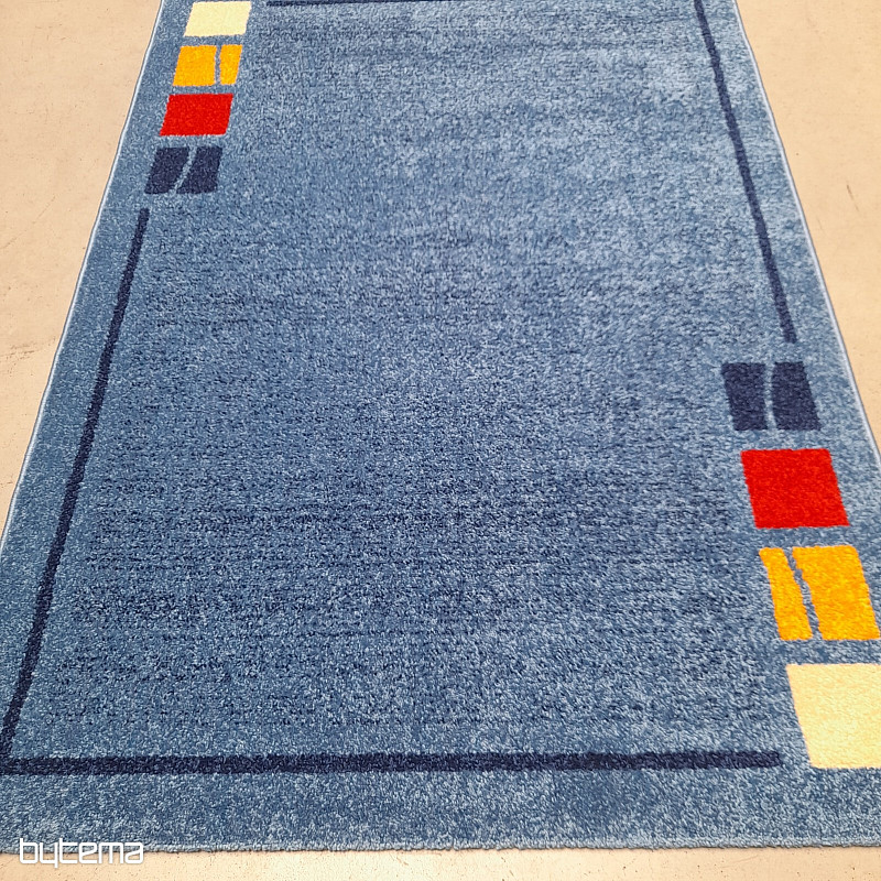 Tapis bleu moderne