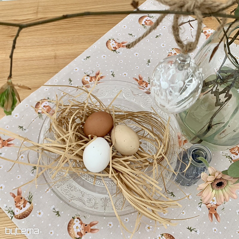 Nappe et foulard de Pâques BUNNY NELA