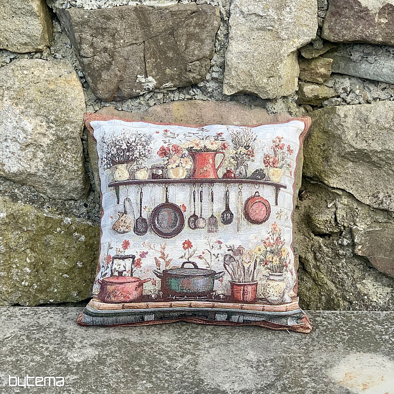 Taie doreiller en tapisserie CUISINE