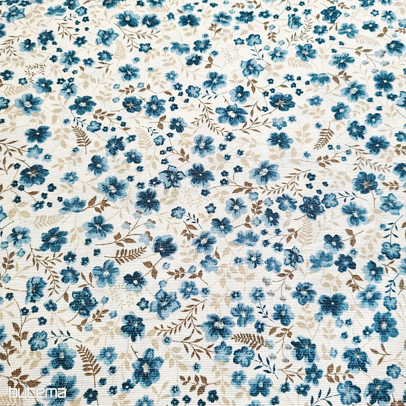 Tissu décoratif CIRI pétrole