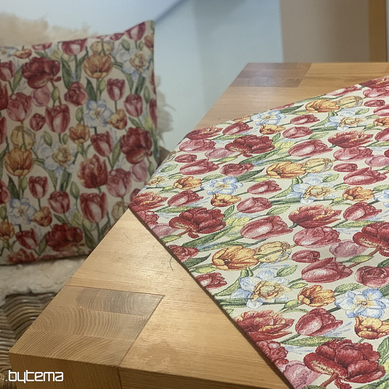 Taie d'oreiller en tapisserie TULIPES NAOMI