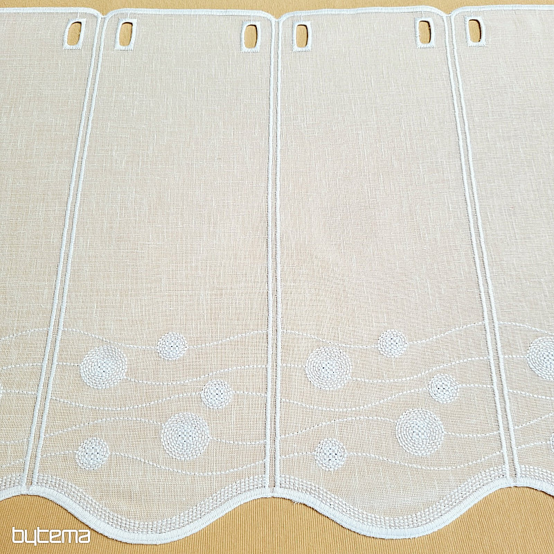 Rideau pour vitrail GERSTER 11857 roues blanches