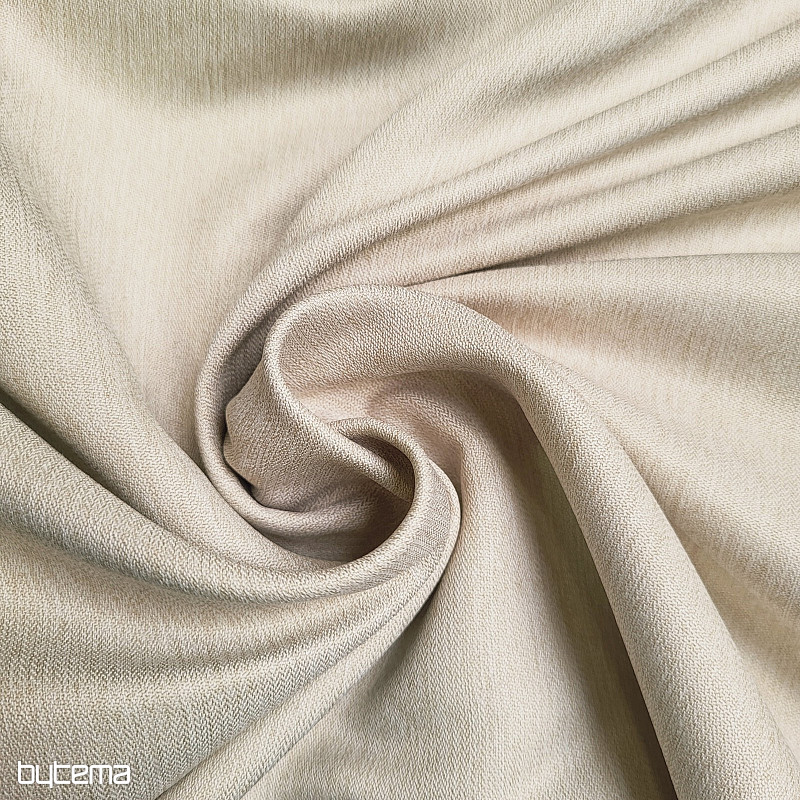 Tissu décoratif monochrome de luxe GERSTER 7032/0870 BEIGE
