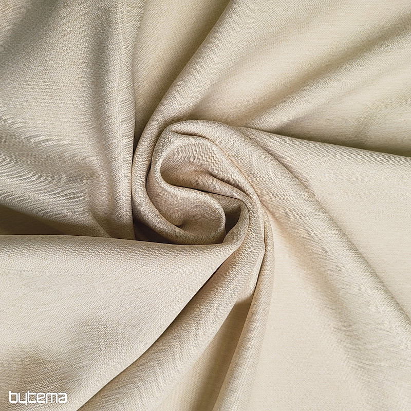 Tissu décoratif monochrome de luxe GERSTER 7032/0023 BEIGE