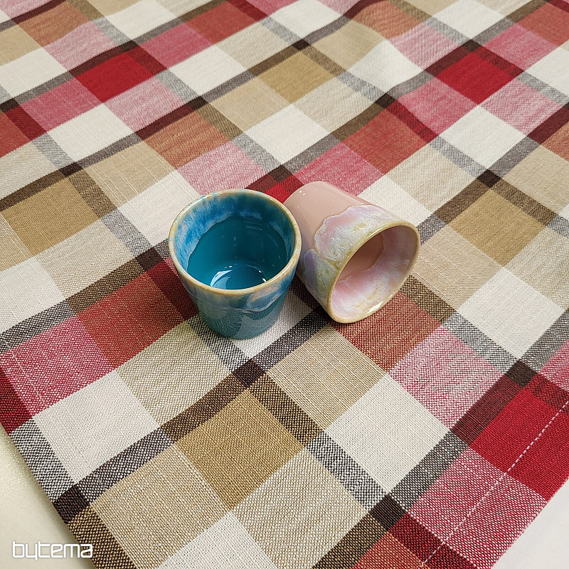 Nappe et foulard ATILA ROUGE