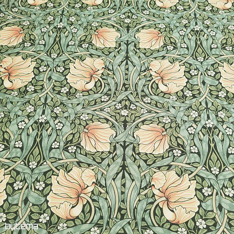 Tissu décoratif FLEURS DORÉES