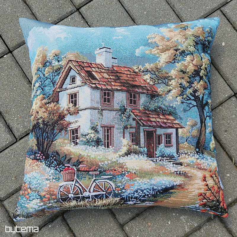 Taie d'oreiller en tapisserie MAISON ET VÉLO