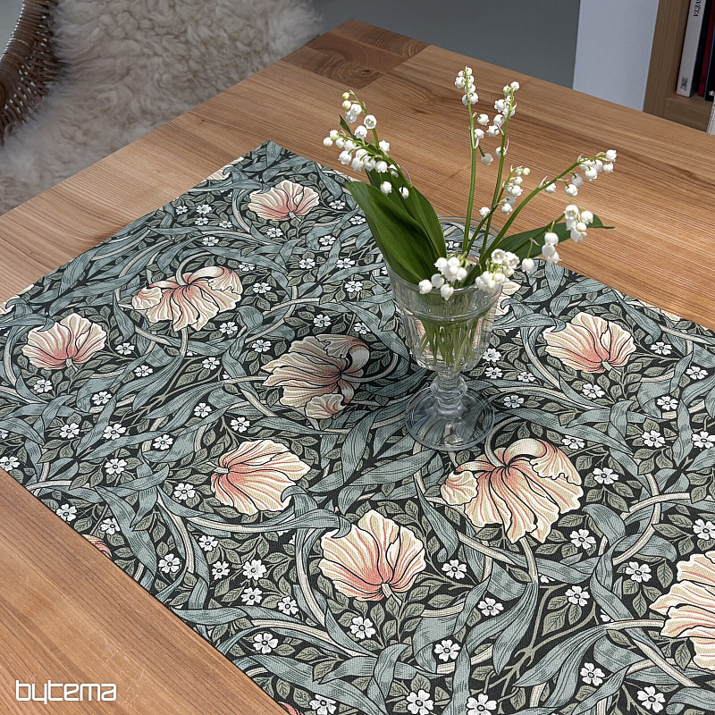 Nappe et foulard FLEURS DORÉES