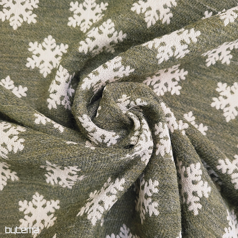Tissu décoratif luxueux FLAKES BROWN