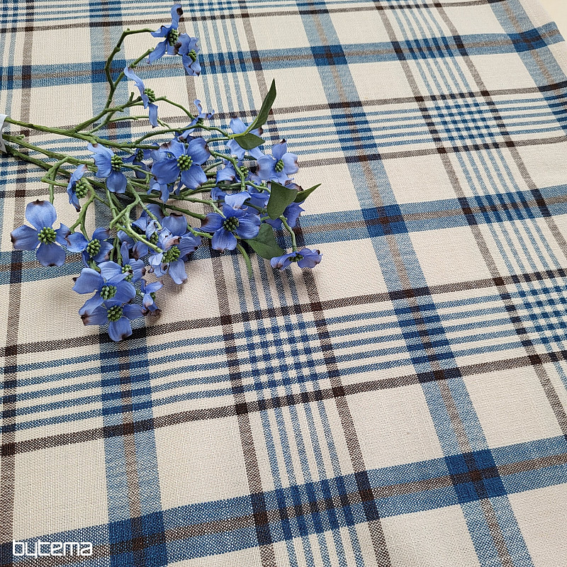 Nappe et foulard ANZOL BLEU