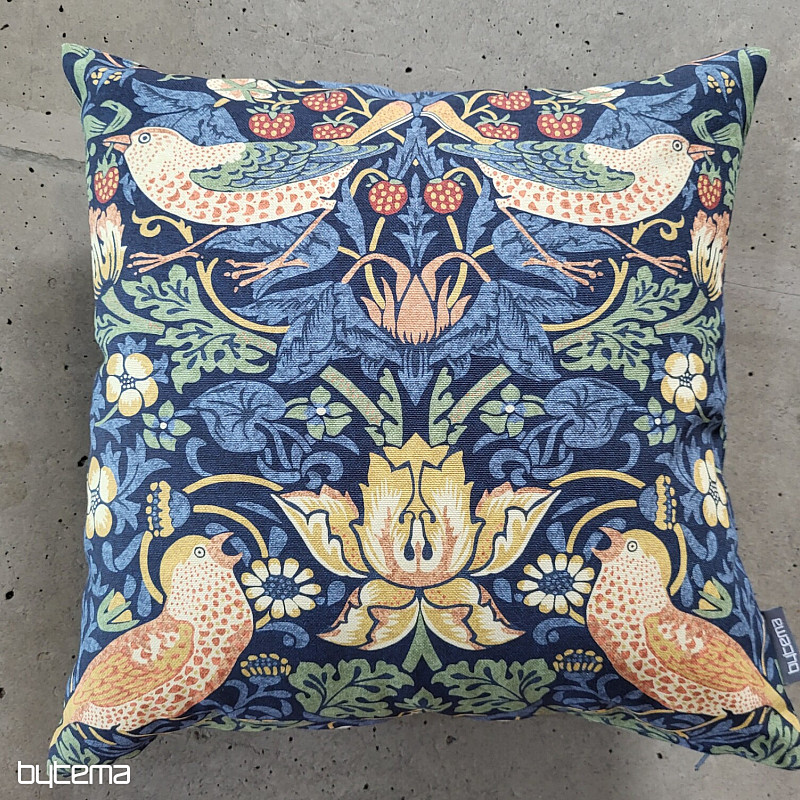 Taie doreiller décorative OISEAUX ET FRAISES