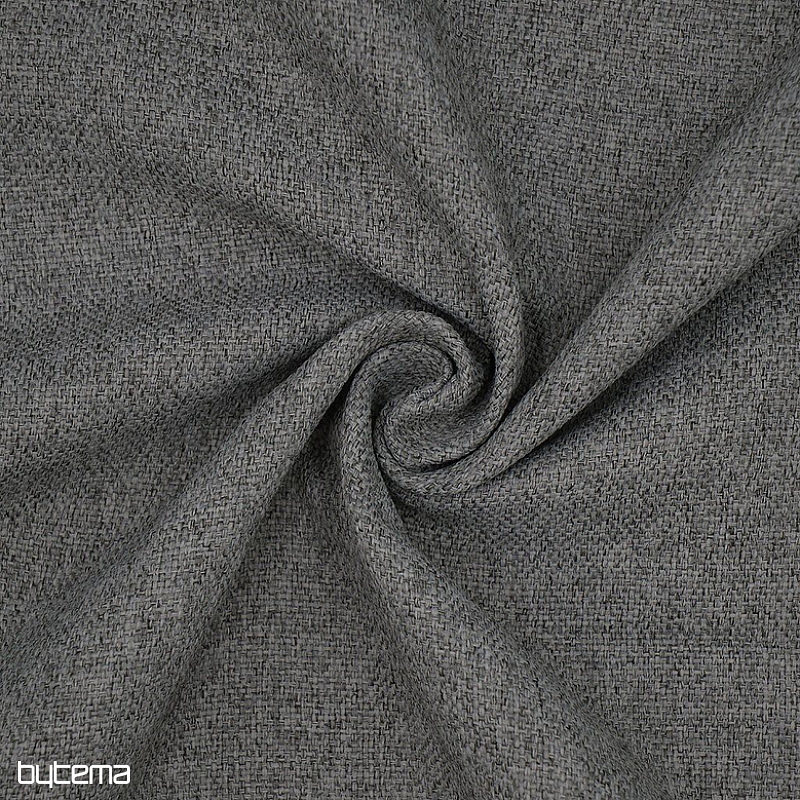 Tissu décoratif uni de créateur DIM OUT GERSTER 77045/0840 GRIS FONCÉ
