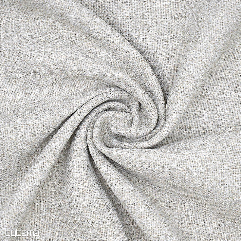 Tissu décoratif uni de créateur DIM OUT GERSTER 77045/0023 BLANC CAFÉ