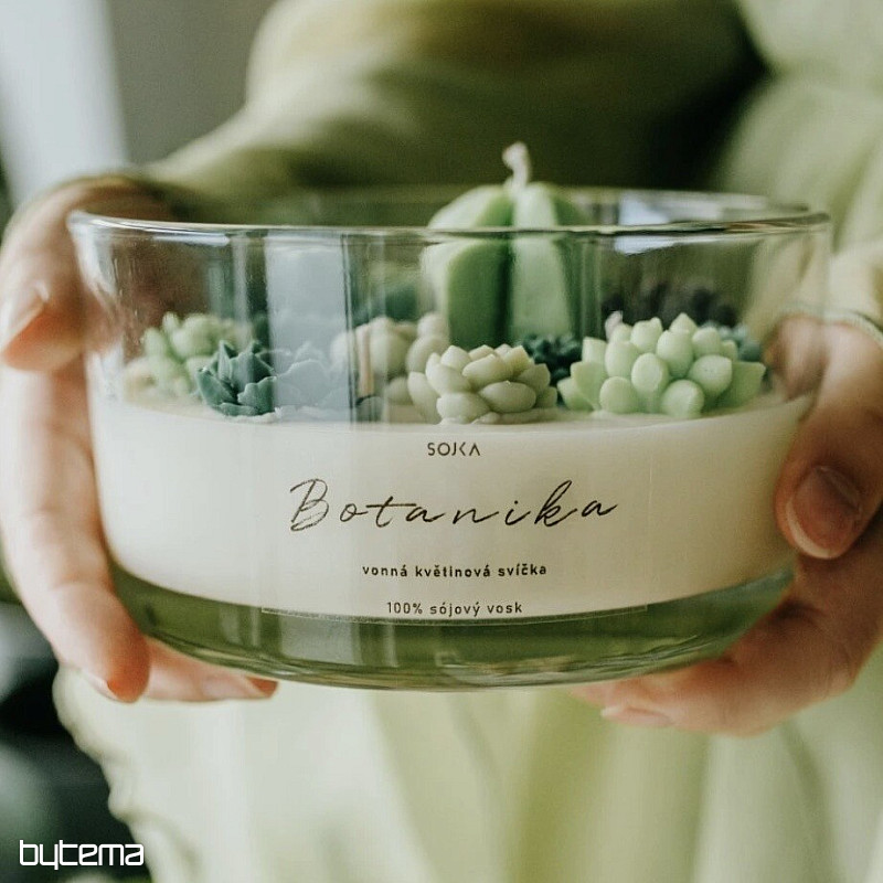 Bougie parfumée aux fleurs et cactus BOTANIKA