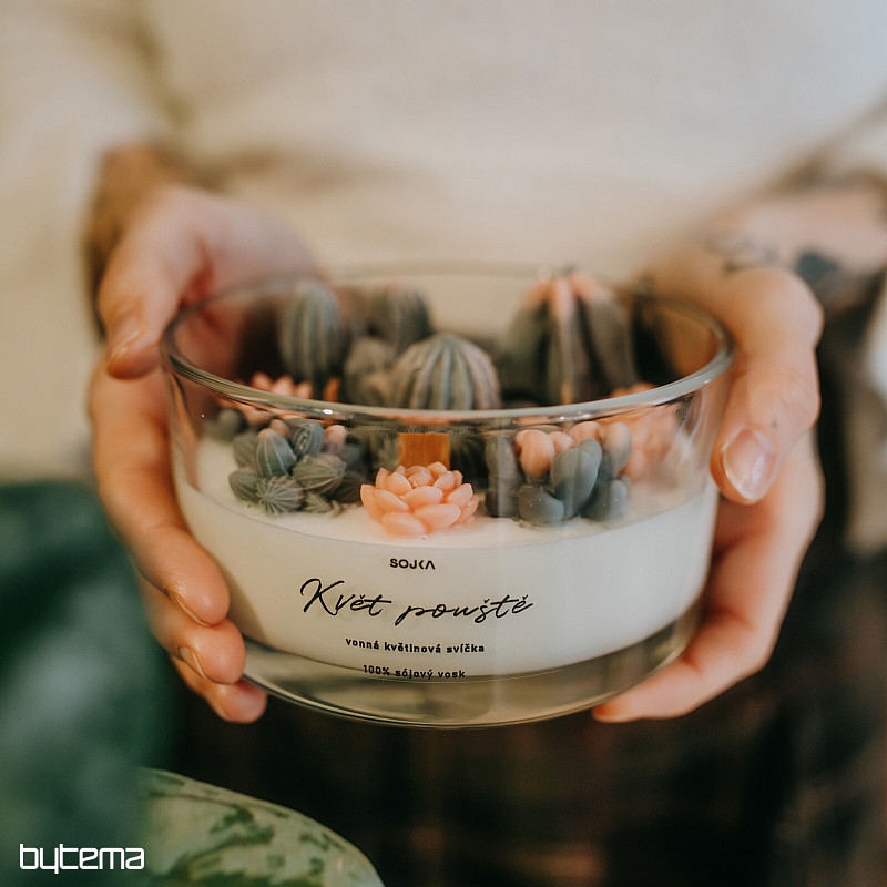Bougie parfumée aux fleurs du désert et aux cactus
