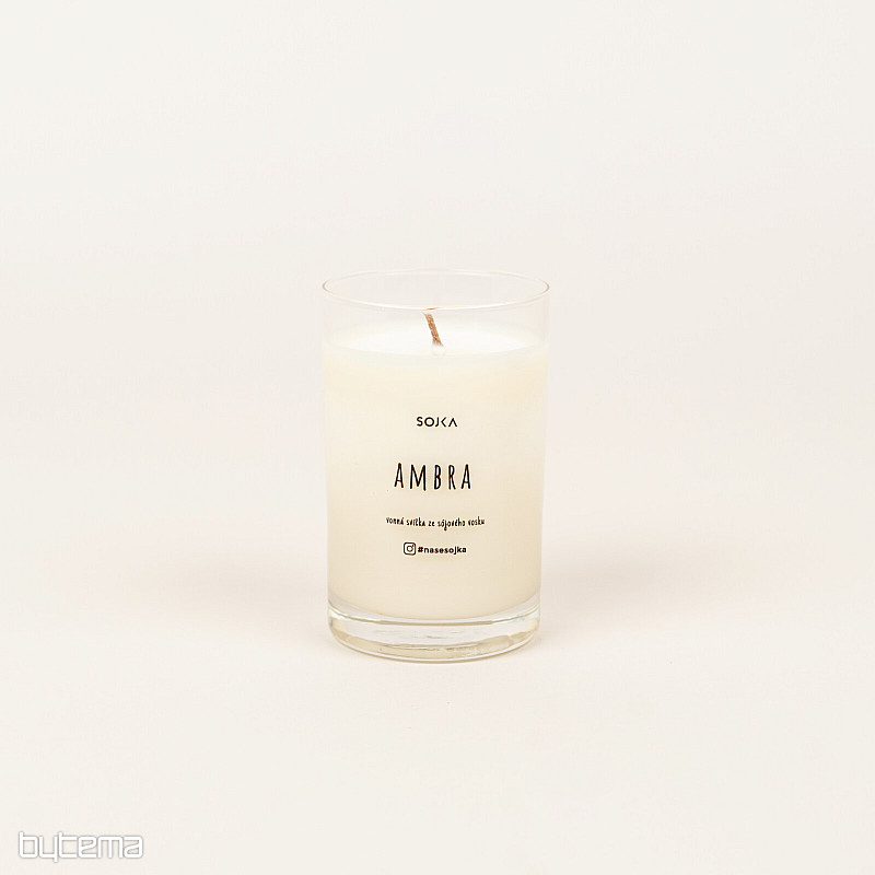 Bougie parfumée au soja AMBRA