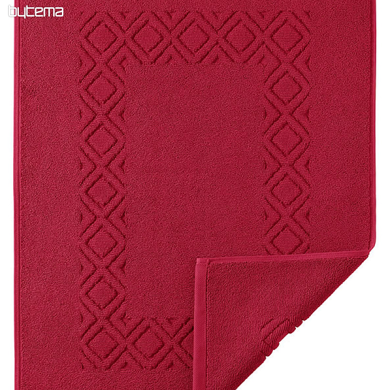 Tapis de bain éponge DENVER rouge