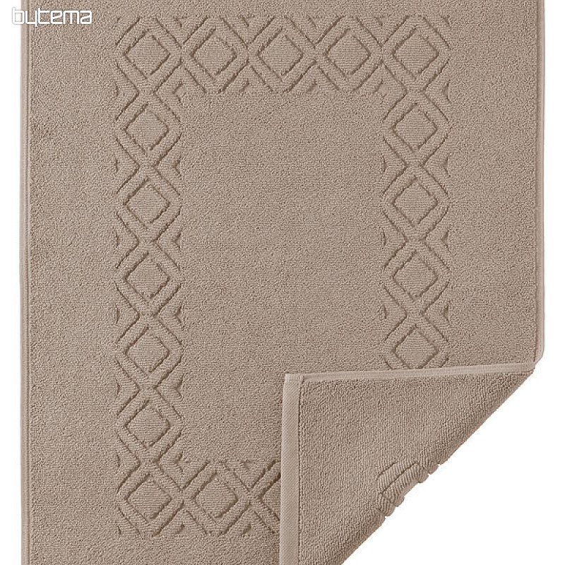 Tapis de bain éponge DENVER marron clair