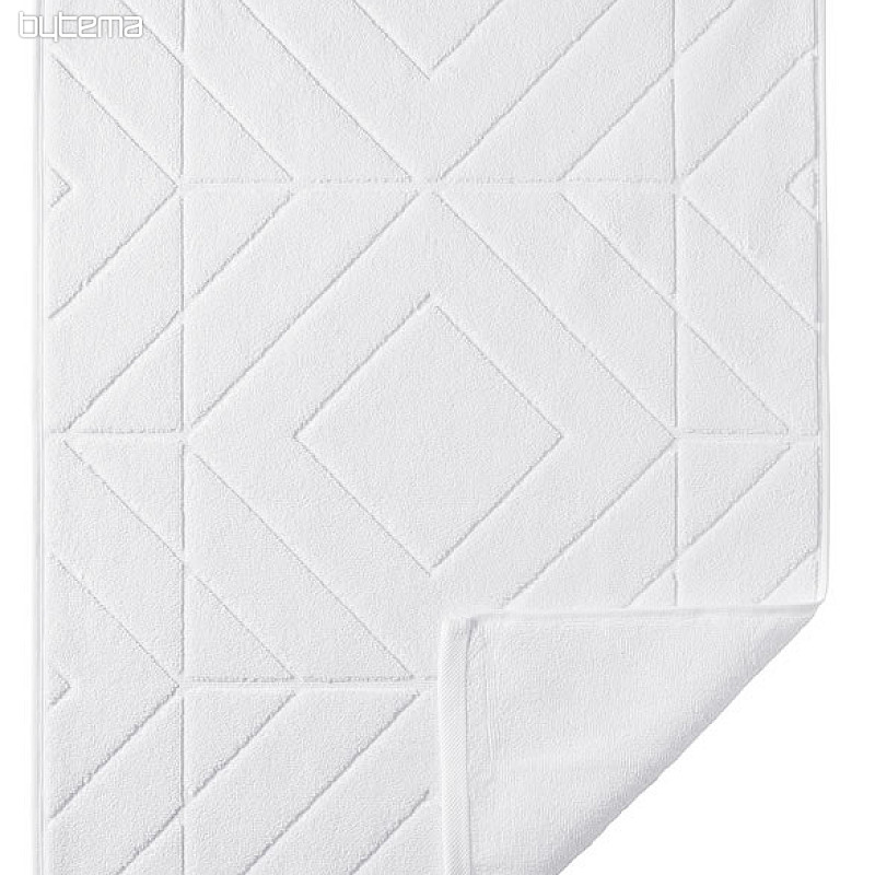 Tapis de salle de bain en éponge MALIBU blanc