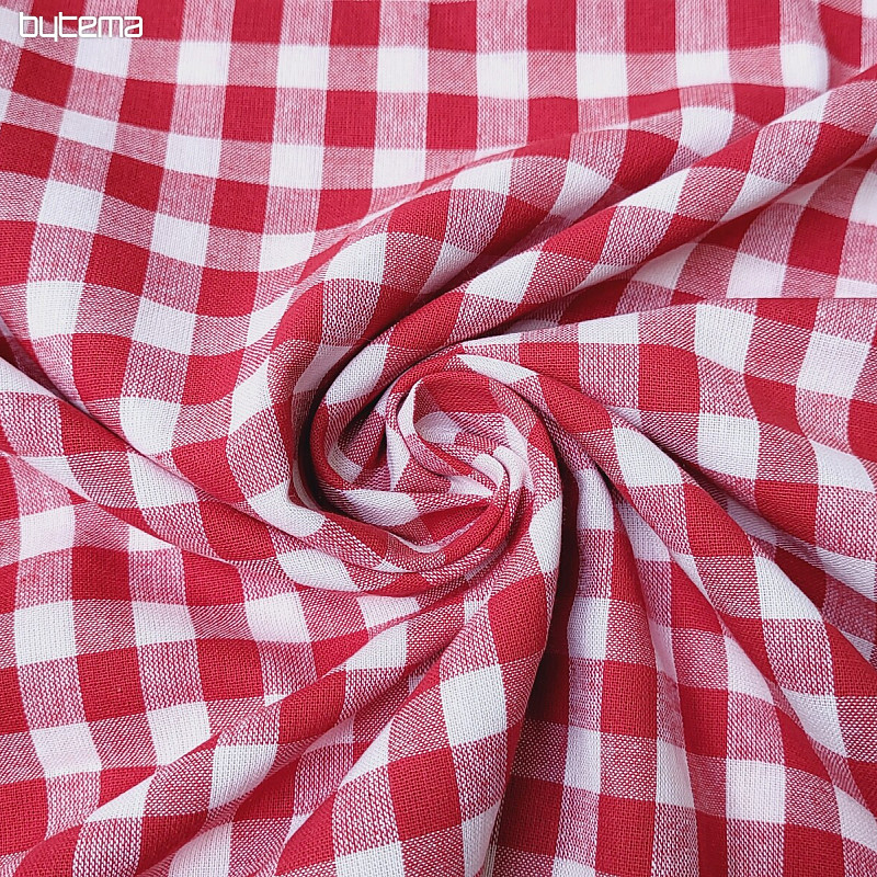 Tissu décoratif KANAFAS rouge 1x1 cm