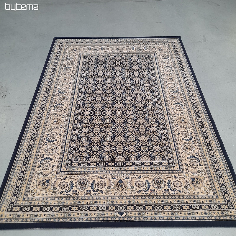 Tapis classique en laine ORIENT bleu motif all-over