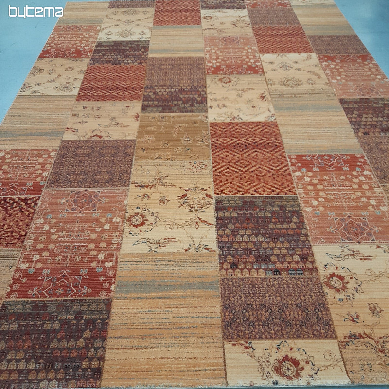 Tapis de luxe en laine KASHQAI PATCHWORK crème