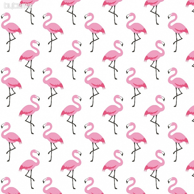 Tissu décoratif FLAMINGO crème