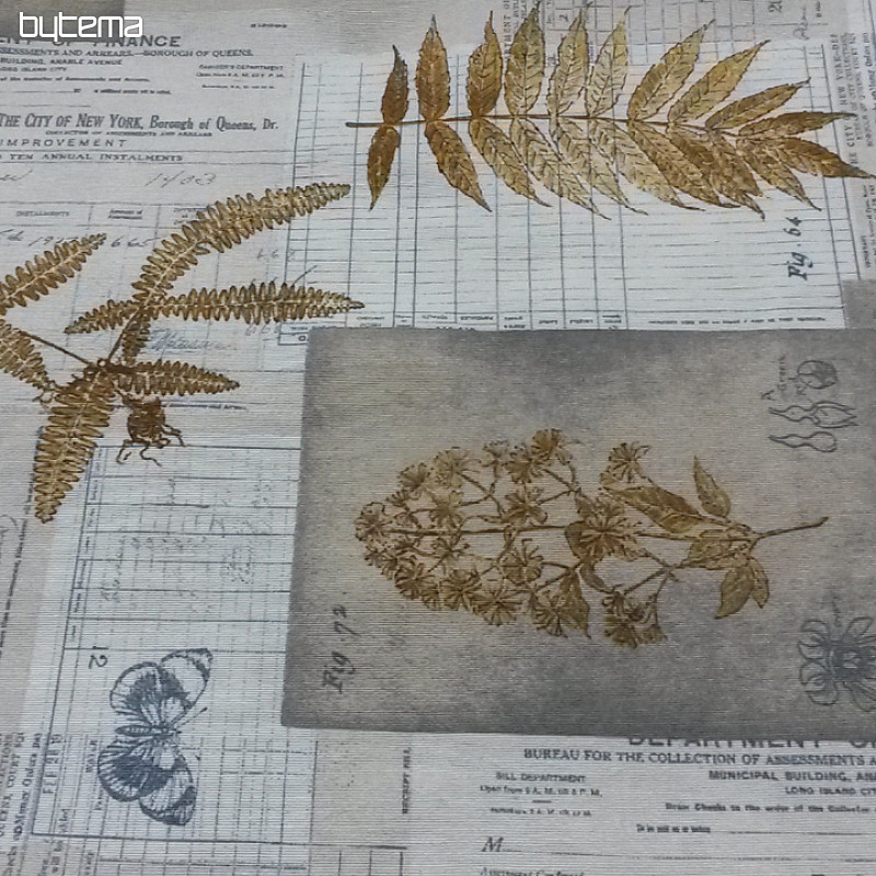 Tissu décoratif HERBÁŘ marron