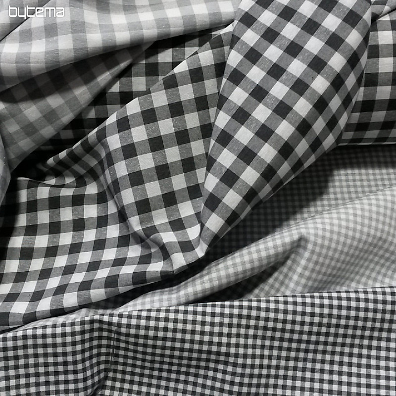 Tissu déco MENORCA gris foncé