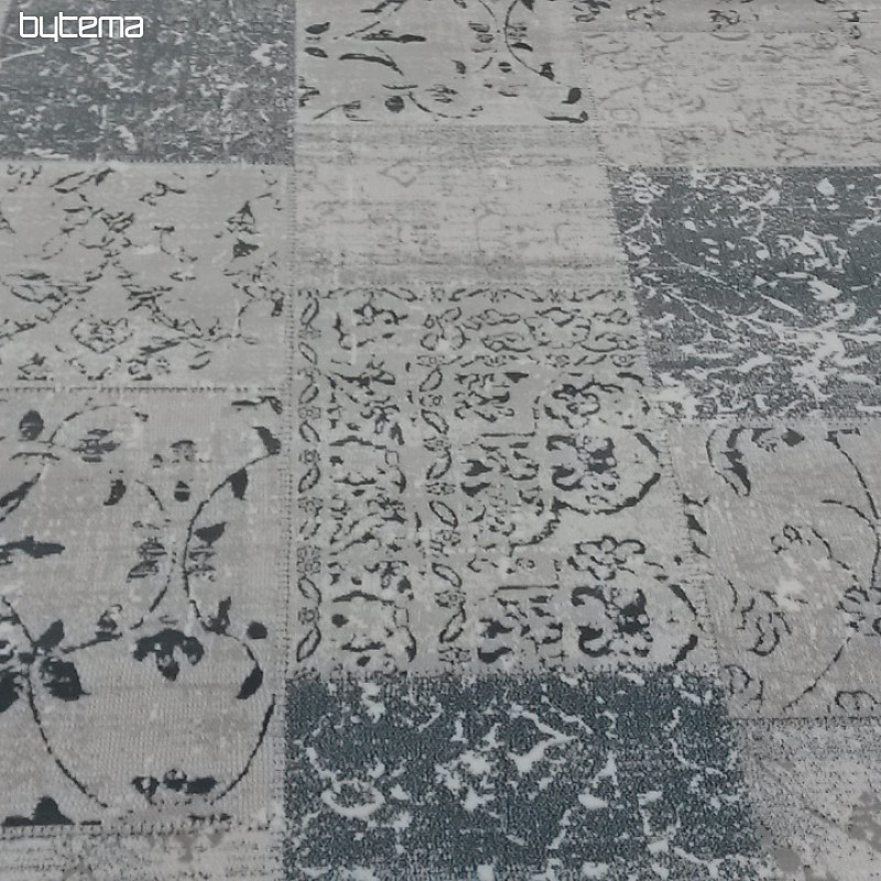 tapis pièce moderne PIAZZO 12168 gris-bleu