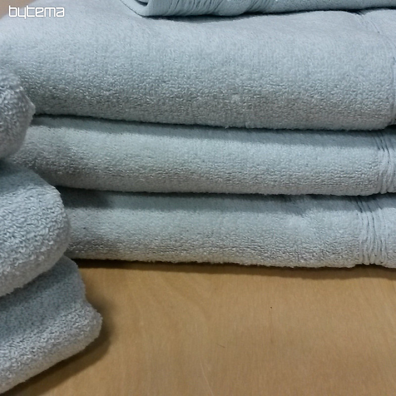 Serviette et drap de bain luxe EGERIA vert gris