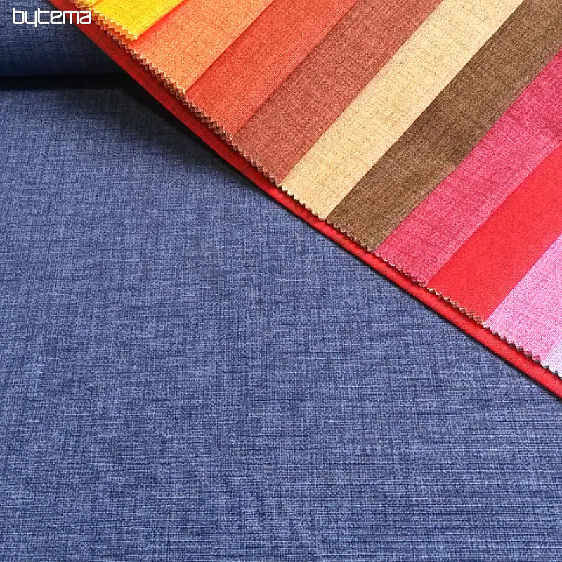 Tissu déco uni EDGAR 602 bleu
