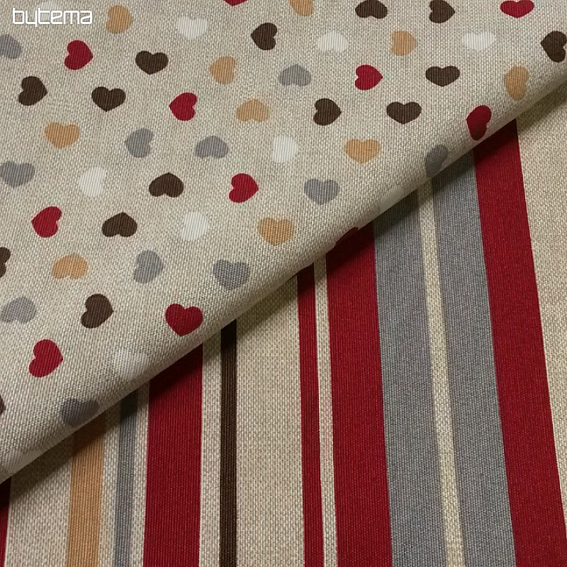 Tissu décoratif MINI COEURS