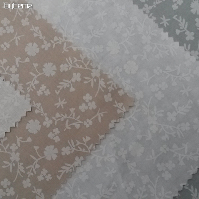 Tissu déco coton MARGELIE fleur