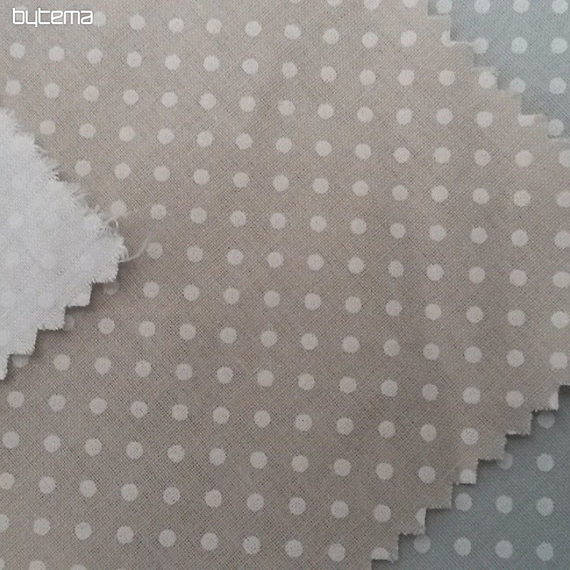 Tissu de décoration en coton PISANI à pois
