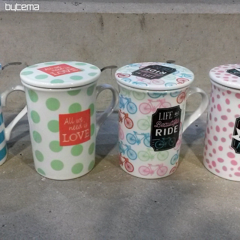 Mug avec couvercle et passoire SUMMER RIDE 280ml