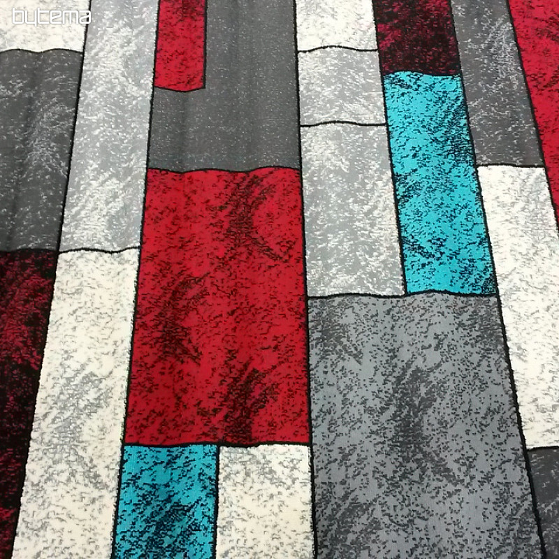 Pièce tapis AMAZON 1 gris rouge