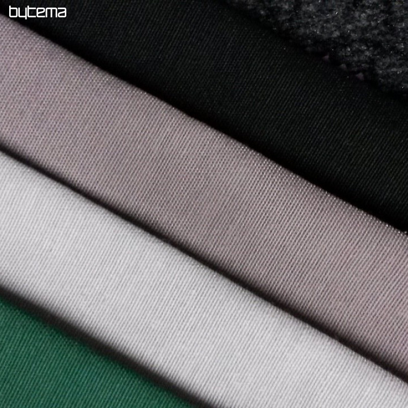 Tissu déco monochrome LISO noir