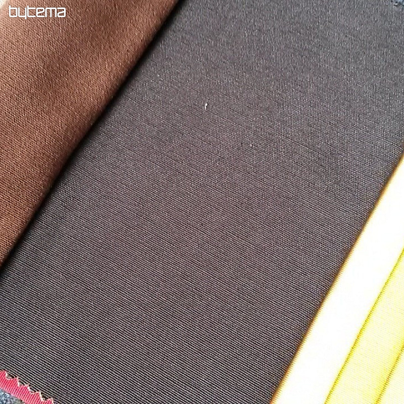 Tissu décoratif uni LISO 107 marron foncé