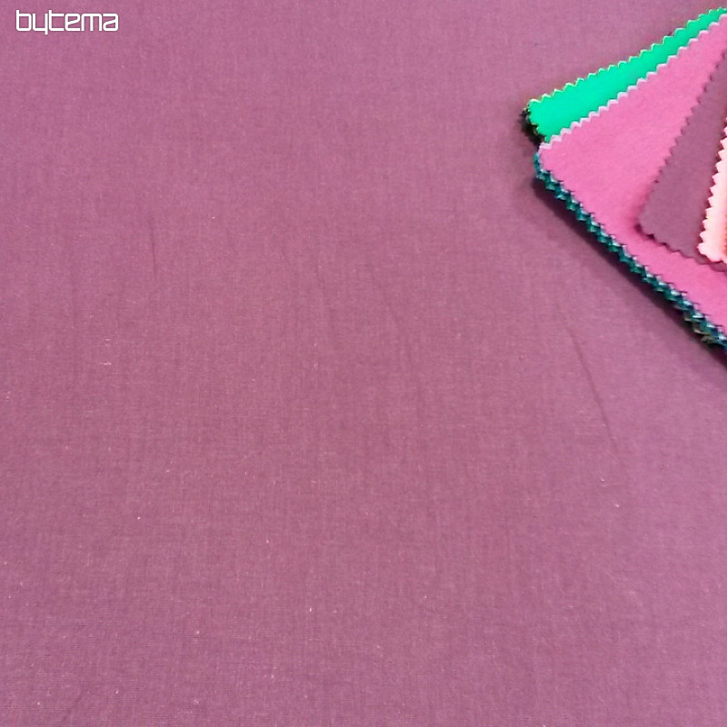 Tissu coton UNI violet foncé