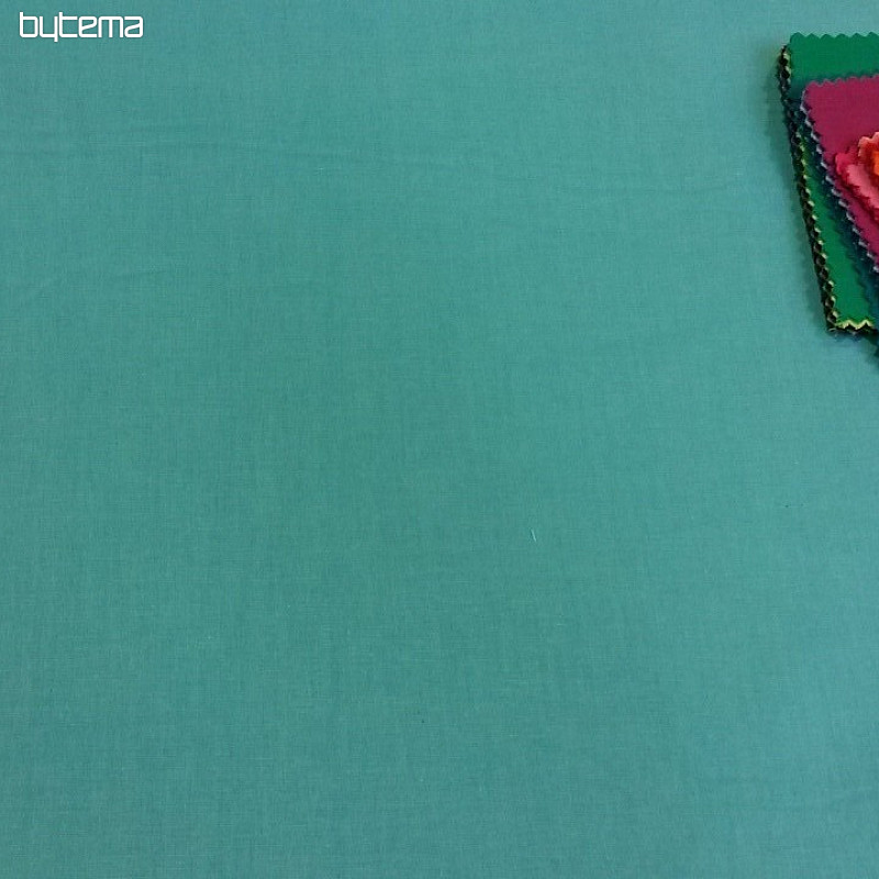 Tissu coton UNI TURQUOISE