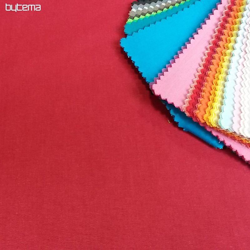 Tissu coton UNI rouge foncé