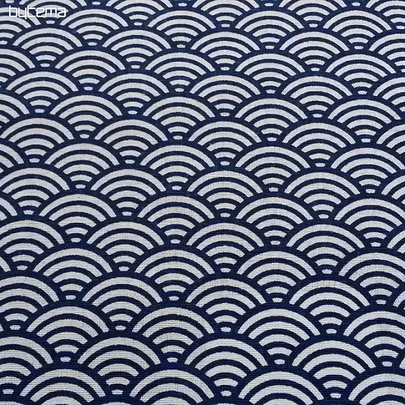 Tissu déco SUSHIS bleu