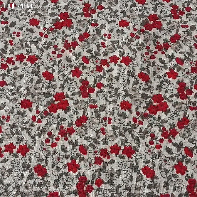 Tissu coton LEONIE fleurs 1