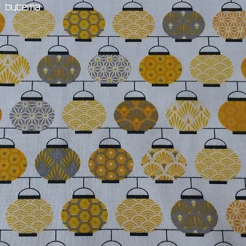 Tissu décoratif LANTERNES 3
