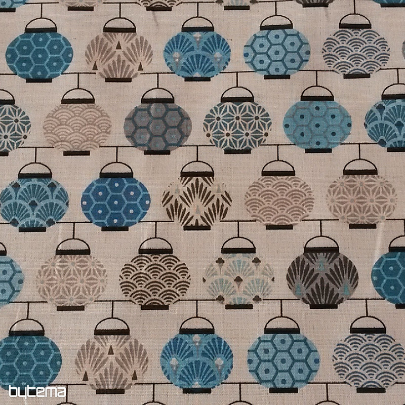 Tissu décoratif LANTERNES 1