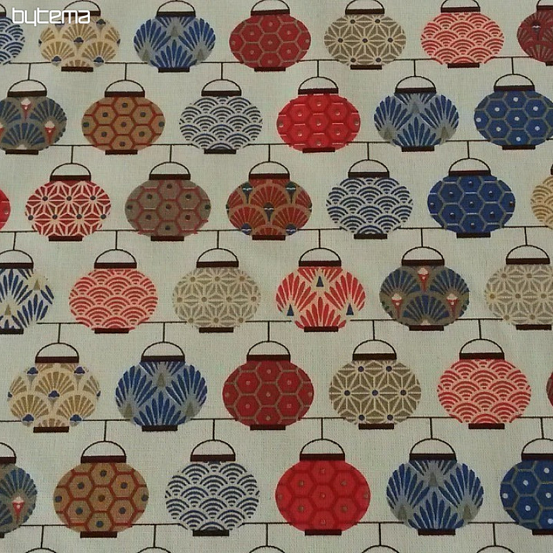 Tissu décoratif LANTERNES 2