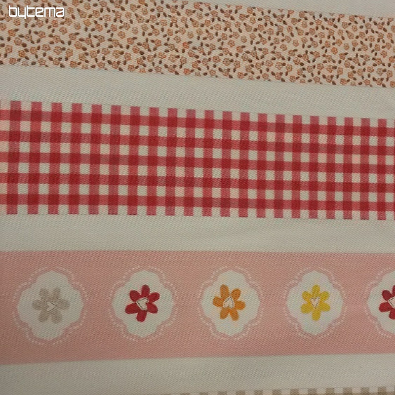 Tissu déco TWIST B01 rayures orange