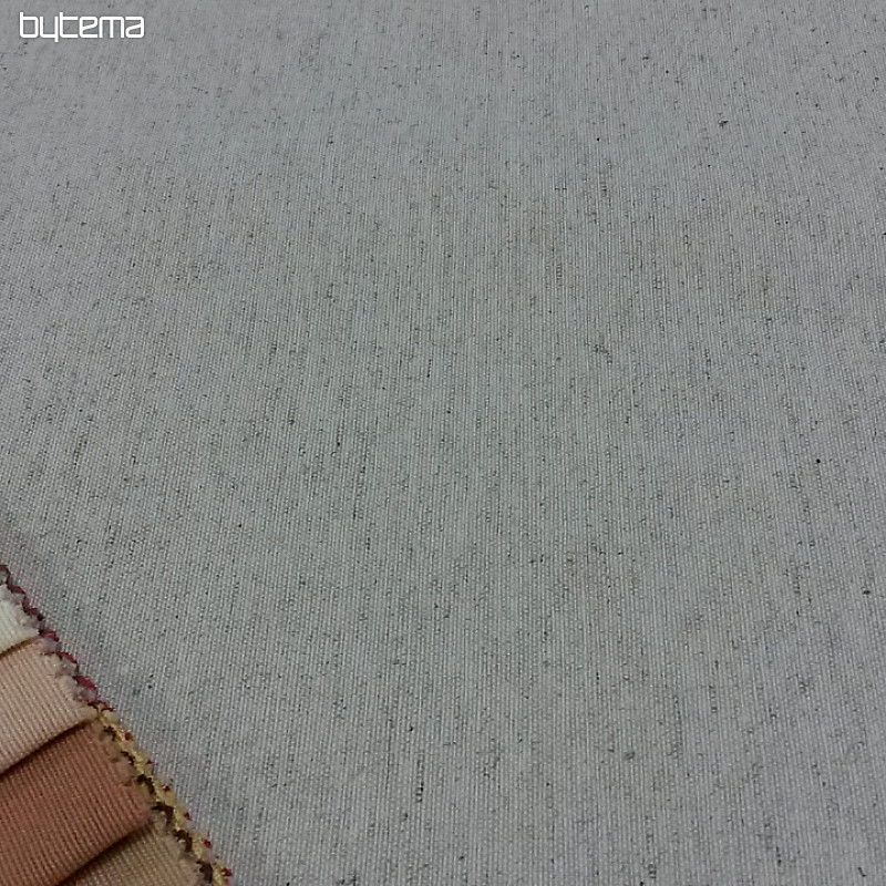 Tissu déco lin coupe LINO uni